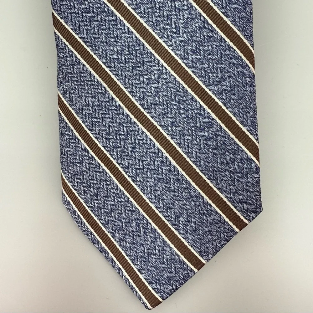 NWT Tom James Executive Collection  100% Silk Striped Necktie